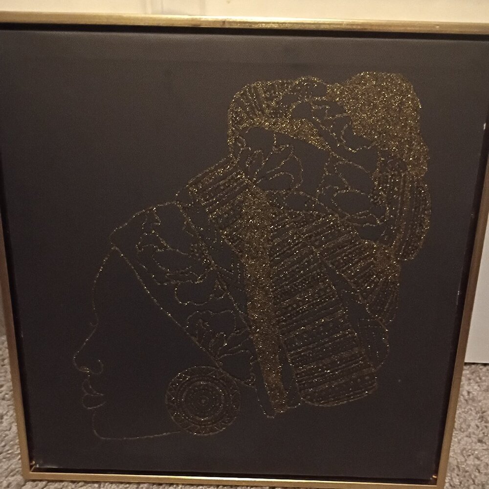 African Queen Glitter Art